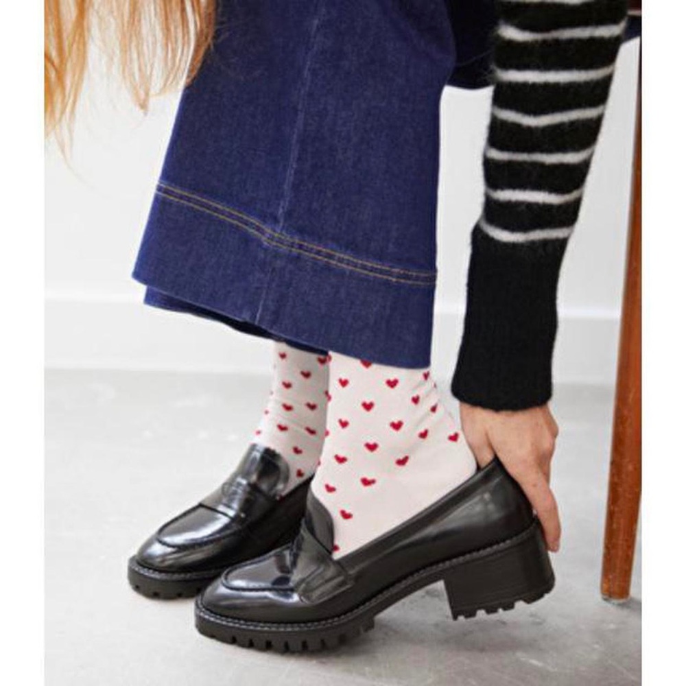 & Other Stories black chunky loafers